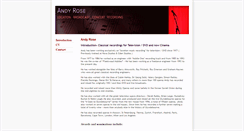 Desktop Screenshot of andyrosemusic.com