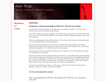 Tablet Screenshot of andyrosemusic.com